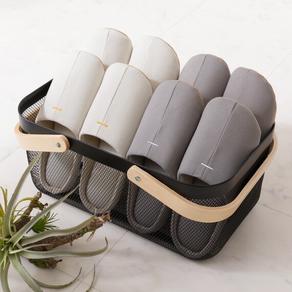 スチールメッシュバスケット EM(長方形 ブラック) 6枚目画像