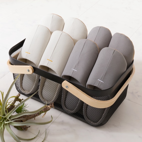 スチールメッシュバスケット EM(長方形 ブラック) 6枚目画像