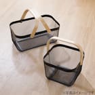 スチールメッシュバスケット EM(長方形 ブラック) 8枚目画像