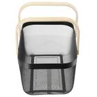 スチールメッシュバスケット EM(長方形 ブラック) 11枚目画像