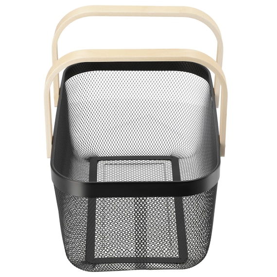 スチールメッシュバスケット EM(長方形 ブラック) 11枚目画像