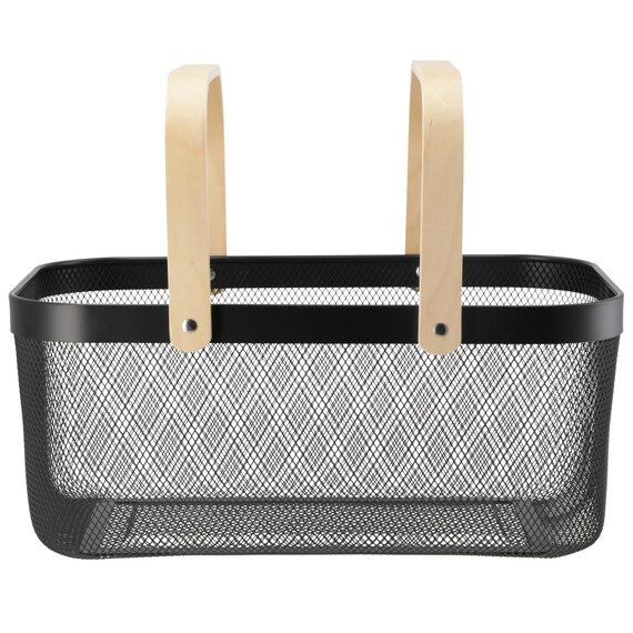 スチールメッシュバスケット EM(長方形 ブラック) 12枚目画像
