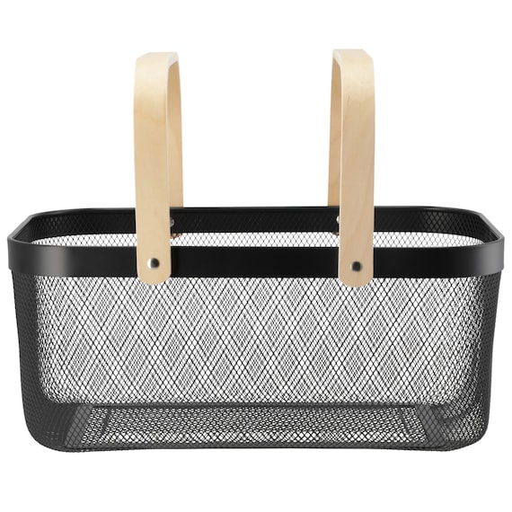 スチールメッシュバスケット EM(長方形 ブラック) 12枚目画像