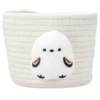 バスケット18cm　(ホワイト シマエナガ DH25) 4枚目画像