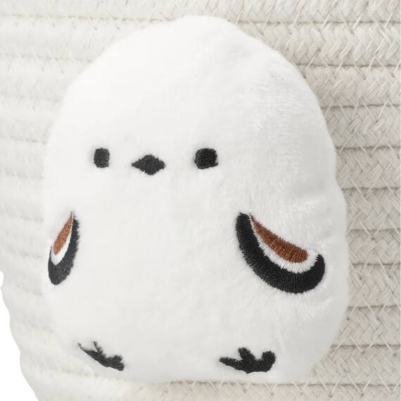 バスケット18cm　(ホワイト シマエナガ DH25) 9枚目画像