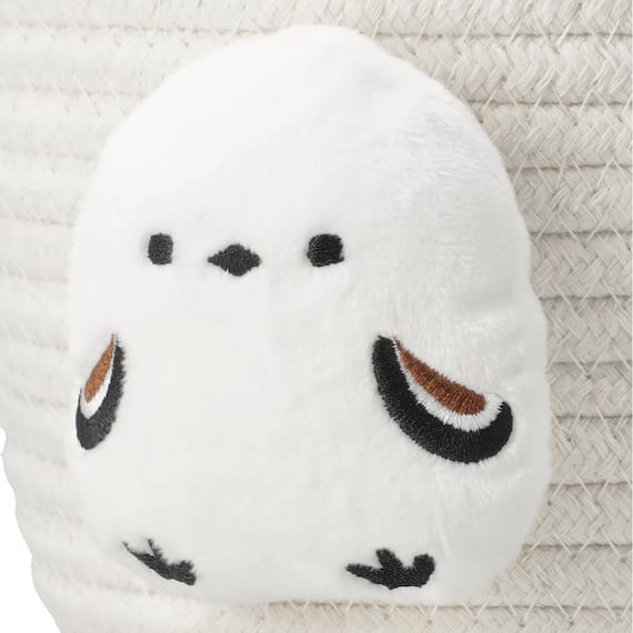 バスケット18cm (ホワイト シマエナガ DH25) 9枚目画像