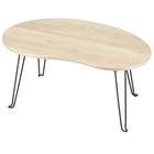 体にフィットする豆型テーブル(LM01 7550 ナチュラル) 1枚目画像