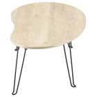 体にフィットする豆型テーブル(LM01 7550 ナチュラル) 4枚目画像