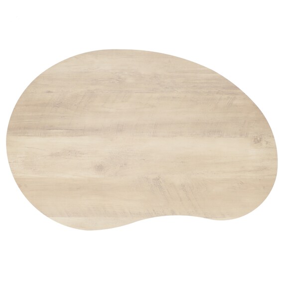 体にフィットする豆型テーブル(LM01 7550 ナチュラル) 5枚目画像