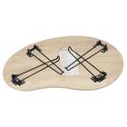 体にフィットする豆型テーブル(LM01 7550 ナチュラル) 6枚目画像