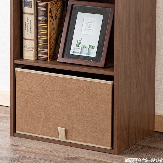折りたたみ 収納ボックス LF3 3826(ブラウン) 2枚目画像