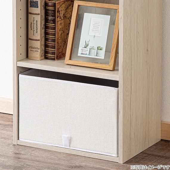 折りたたみ 収納ボックス LF4 3826(ホワイト) 2枚目画像