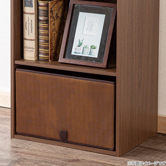 折りたたみ 収納ボックス LF6 3826(ブラウン) 2枚目画像