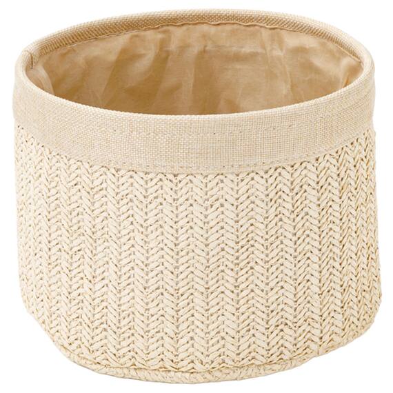 3個セットバスケット マル FL10(アイボリー) 3枚目画像