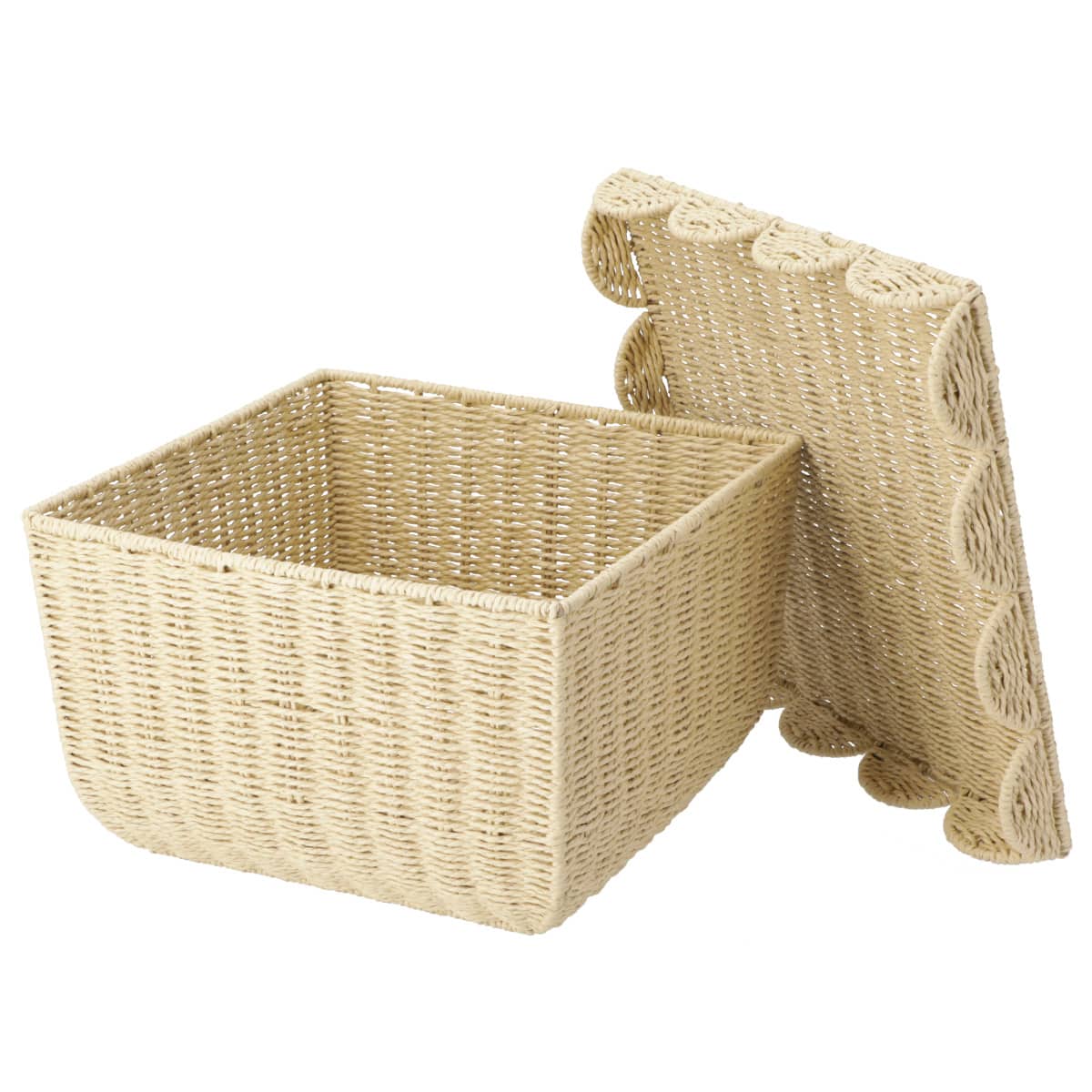 蓋付きバスケット (FL11 3535 ベージュ) | ニトリネット【公式】 家具