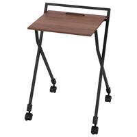 折り畳みができる サイドテーブル(YO01 ミドルブラウン)