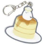 ミラー付きアクリルチャーム(シマエナガ パンケーキ ミラー)
