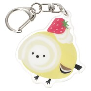 アクリルチャーム(シマエナガ ロールケーキ)