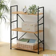 スチールオープンシェルフ(木棚3・4・5段 幅59cm)