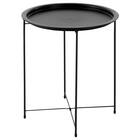 円形 サイドテーブル 直径47cm(ブラック) 3枚目画像