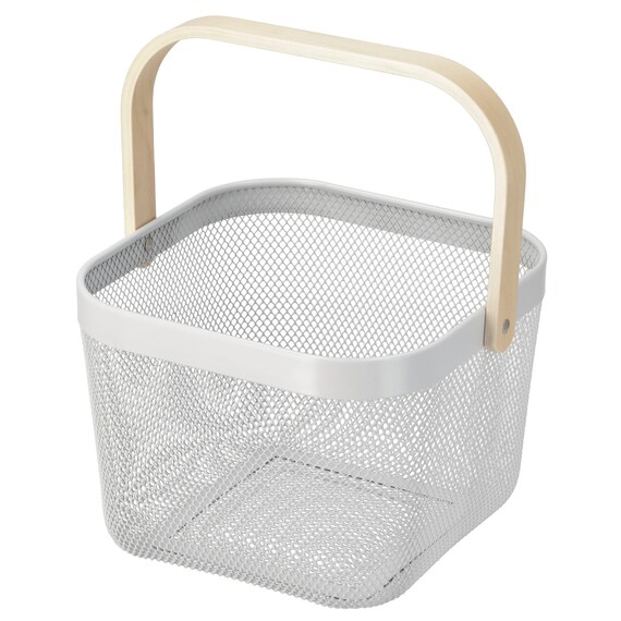 メッシュバスケット EM2625 スクエア(ライトグレー) 1枚目画像