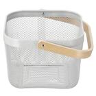 メッシュバスケット EM2625 スクエア(ライトグレー) 3枚目画像