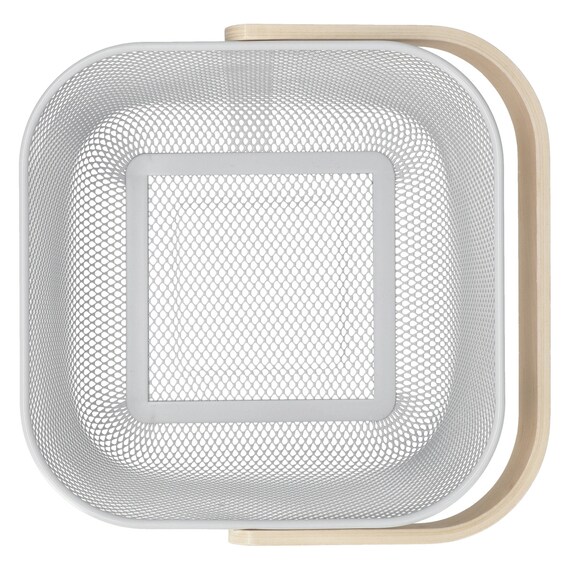 メッシュバスケット EM2625 スクエア(ライトグレー) 5枚目画像