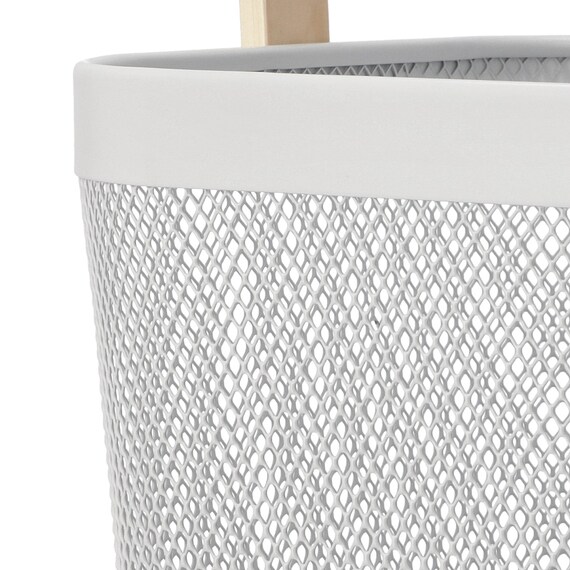 メッシュバスケット EM2625 スクエア(ライトグレー) 6枚目画像