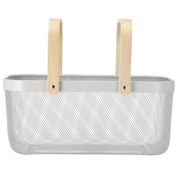 メッシュバスケット EM4026 ロング(ライトグレー) 4枚目画像