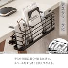 デスクサイドラック(DL3010ブラック) 2枚目画像