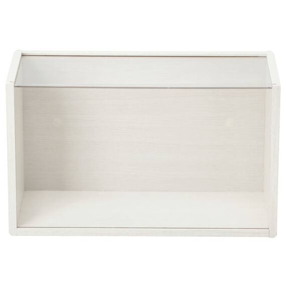 縦横兼用 木目調 ディスプレイボックス 奥行20cm(LD01 ホワイトウォッシュ) 5枚目画像