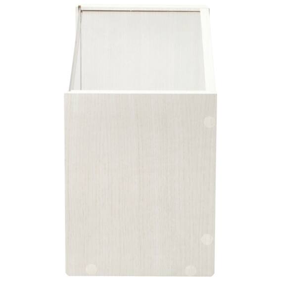 縦横兼用 木目調 ディスプレイボックス 奥行20cm(LD01 ホワイトウォッシュ) 6枚目画像