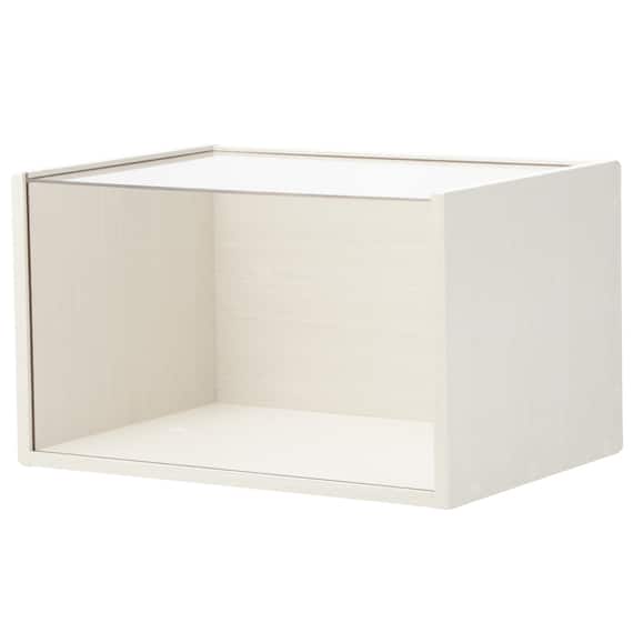 縦横兼用 木目調 ディスプレイボックス 奥行30cm(LD01 ホワイトウォッシュ) 7枚目画像