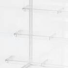 階段状棚板つきディスプレイケース(ND01 7705 クリア) 6枚目画像