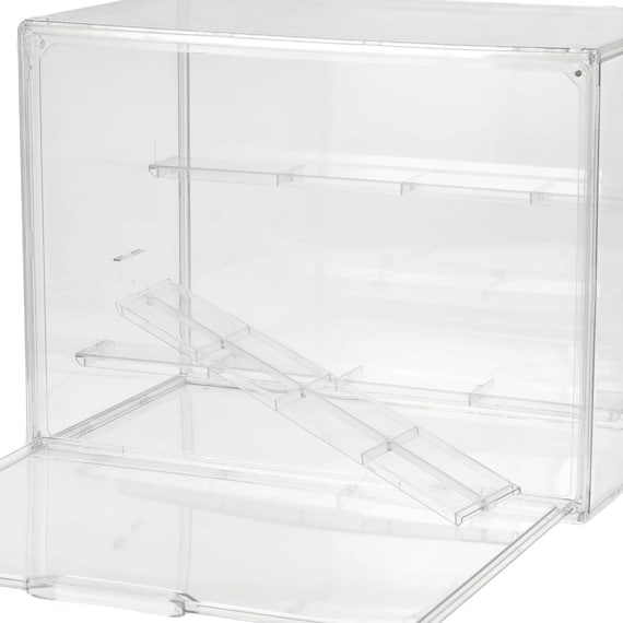 階段状棚板つきディスプレイケース(ND01 7705 クリア) 9枚目画像