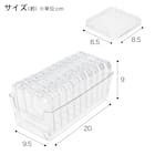 大型バッチが10枚入るケース L(ND01 7719 クリア) 2枚目画像