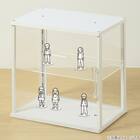 棚板1枚つきディスプレイケース S(LD01 ホワイト) 3枚目画像