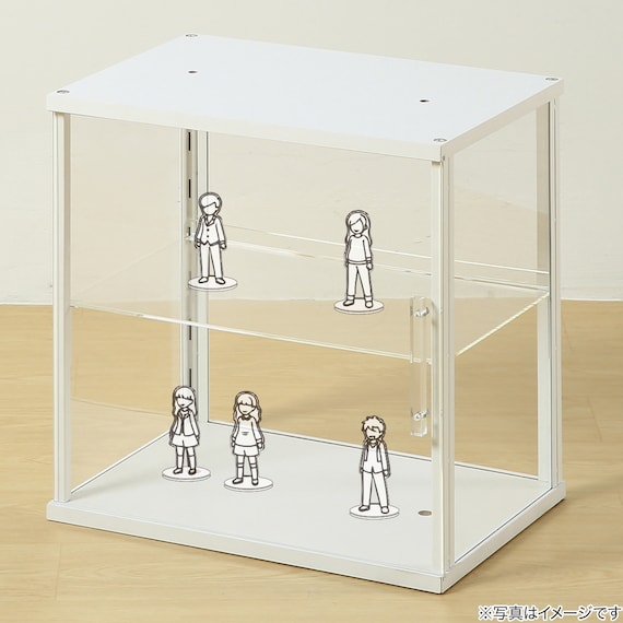 棚板1枚つきディスプレイケース S(LD01 ホワイト) 3枚目画像