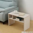 収納棚付き2WAY サイドテーブル(NT01 WW) 4枚目画像