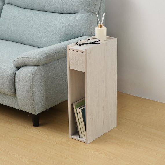 場所をとらないスリムな サイドテーブル(NS01 WW) 1枚目画像