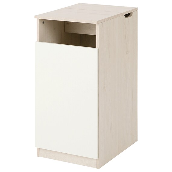 ゴミ箱が隠せる サイドテーブル(NG01 WW) 4枚目画像