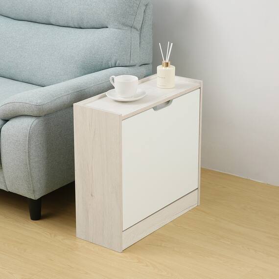 本を収納できる サイドテーブル(NM01 WW) 1枚目画像