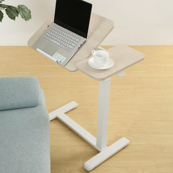 【角度調整機能付き】 昇降テーブル (YG01 WW) 1枚目画像