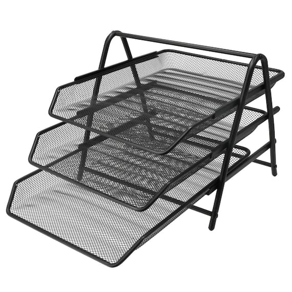 A4ファイル3段トレー(ブラック) 4枚目画像