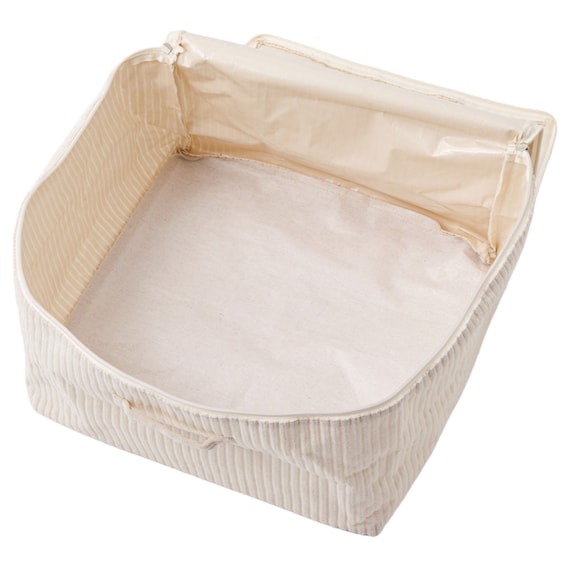 ファスナー付きバスケット(NF383822 アイボリー) 5枚目画像