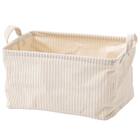 取手付きバスケットL(NF382620 アイボリー) 1枚目画像