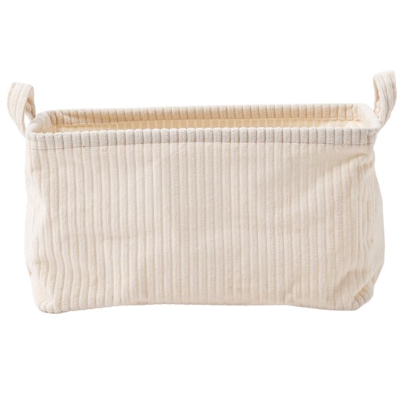 取手付きバスケットL(NF382620 アイボリー) 3枚目画像