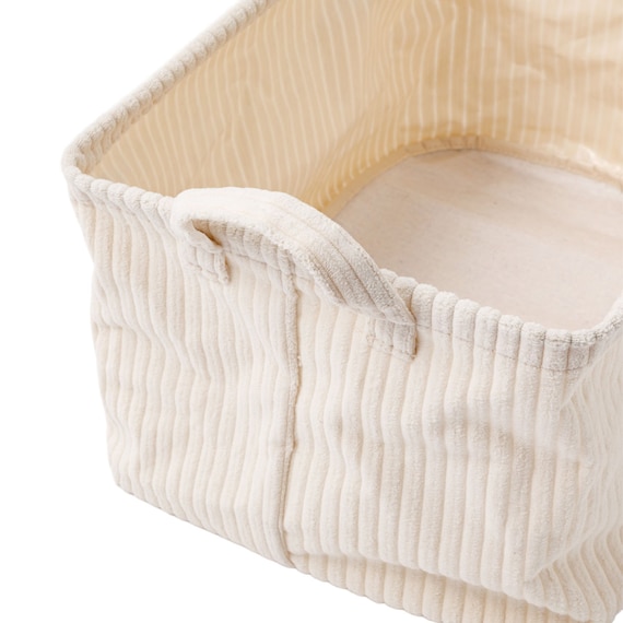 取手付きバスケットL(NF382620 アイボリー) 7枚目画像