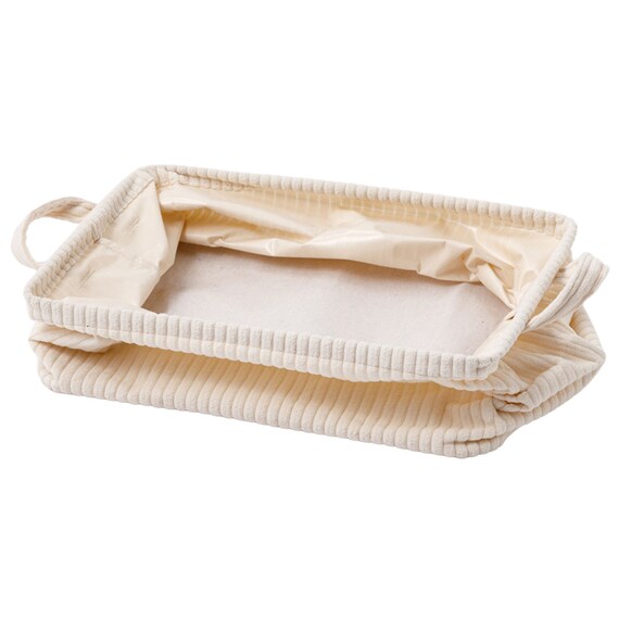 取手付きバスケットL(NF382620 アイボリー) 9枚目画像