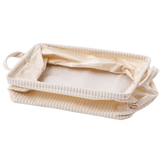 取手付きバスケットL(NF382620 アイボリー) 9枚目画像